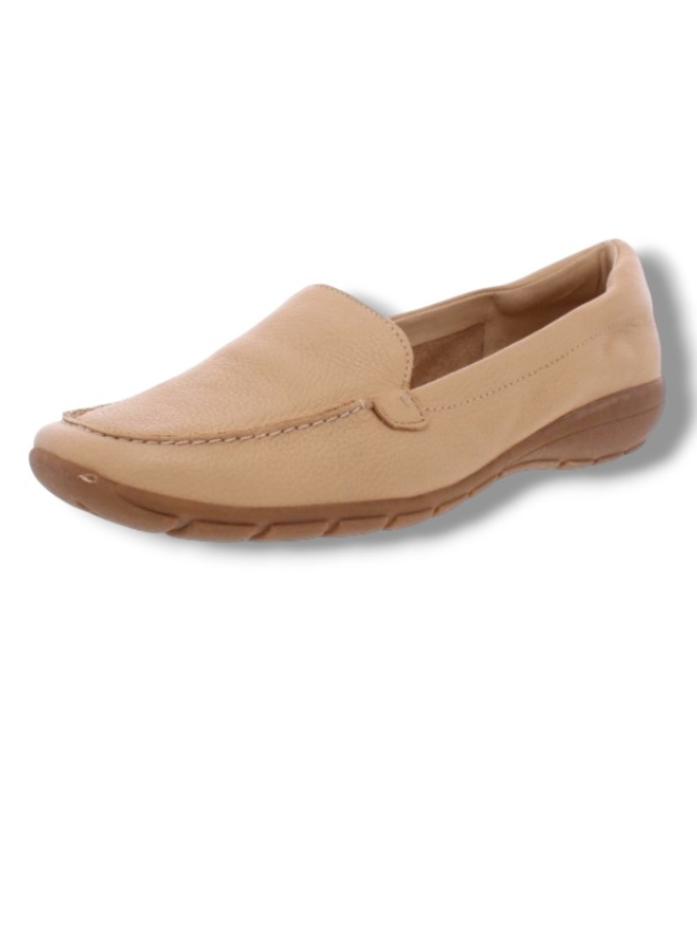 Easy Spirit Women's Tan Leather Slip-On Loafer
